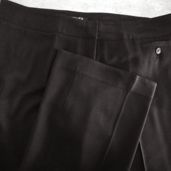 ATELIER LUXE Stretch Black Pants Size 10 - Picture 5 of 5